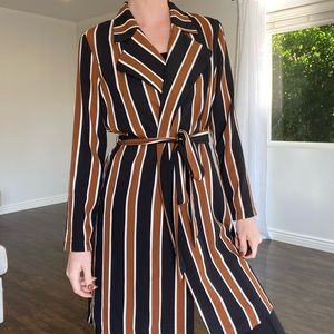 Striped Longline Cardigan